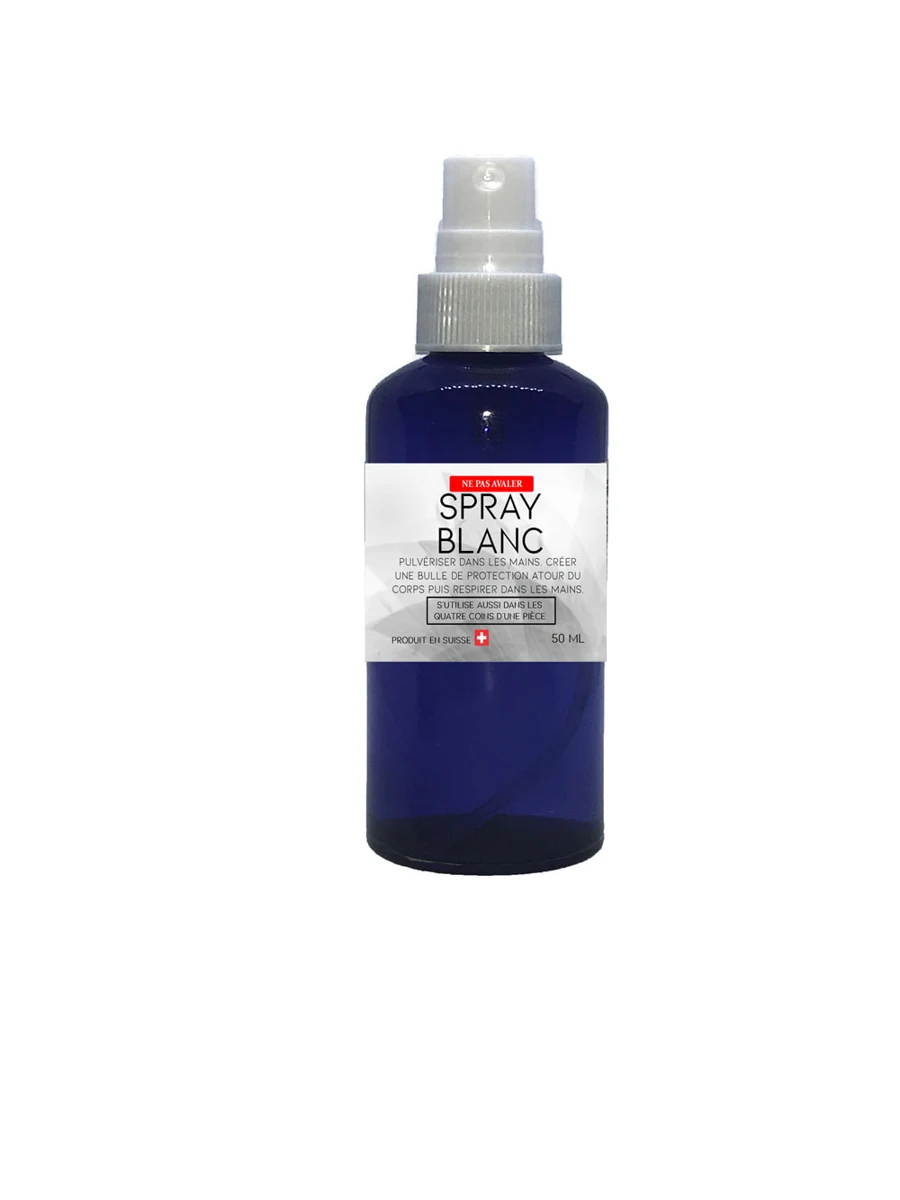 Flacon de Spray Blanc de la pharmacie